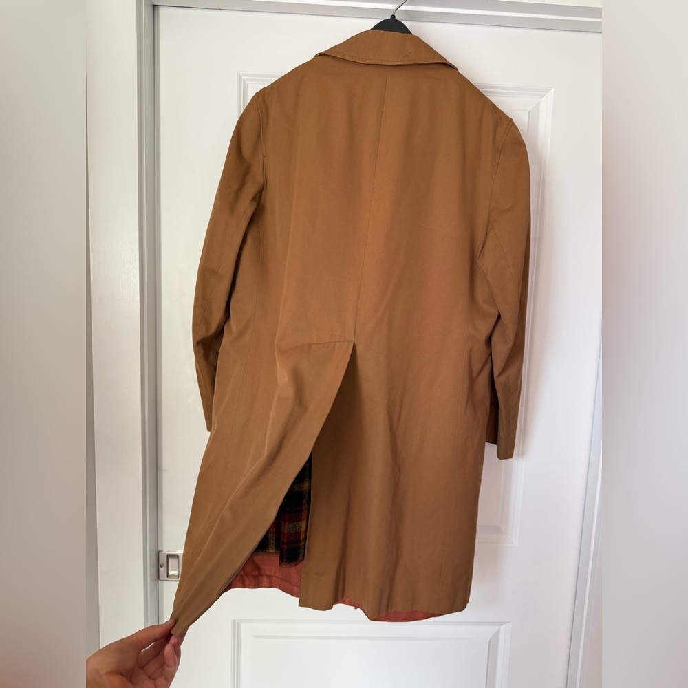 Vintage Aquascutum Aqua 5 Camel Trench Coat Wool Plai… - Gem